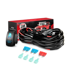 16AWG Wiring Harness Kit 12V with 5Pin Laser On off SASQUATCH LIGHTS Rocker Switch, 2 Lead