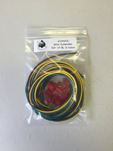 Tribal Whips 3 ft. Aurora 3D Multi-Color whip, Dual Mount