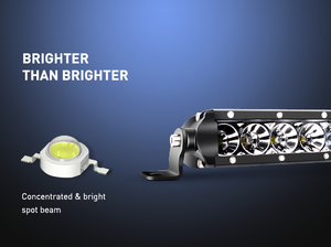50W Super Slim Flood LED Light Bar, 11 inch, 2 Piece Kit