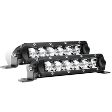 30W Super Slim Single Row Spot LED Light Bar, 7 Inch, 2 Piece Kit