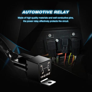 14AWG Heavy Duty Wiring Harness Kit 12V with 5Pin Laser On off LED Light Bar Rocker Switch-1 Lead