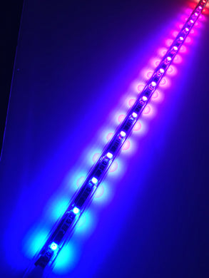 Tribal Whips 3 ft. Aurora 3D Multi-Color whip, Dual Mount