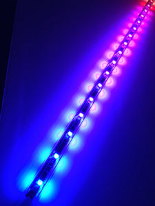 Tribal Whips 3 ft. Aurora 3D Multi-Color whip, Dual Mount