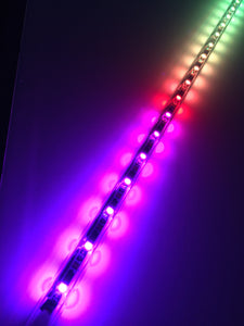 Tribal Whips 3 ft. Aurora 3D Multi-Color whip, Single Mount