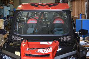 MOTO ARMOR FULL GLASS WINDSHIELD FOR CAGEWRX RACE CAGE ON RZR 900, 1000, TURBO