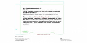 EMP RZR Custom Cage Windshield Kit