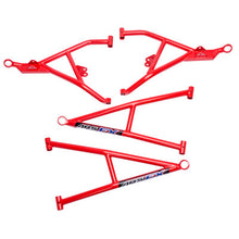 Zbroz Racing ARS FX Max Ground Clearance, +2" Forward Front A-Arm Kit Red for 2014-2016 RZR